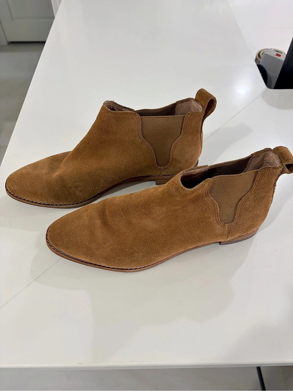 Madewell Brown Leather Ankle Boots 7.5